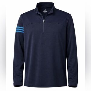Adidas Golf Pullover 2XL Navy Blue 1/4 Zip Performance Mens